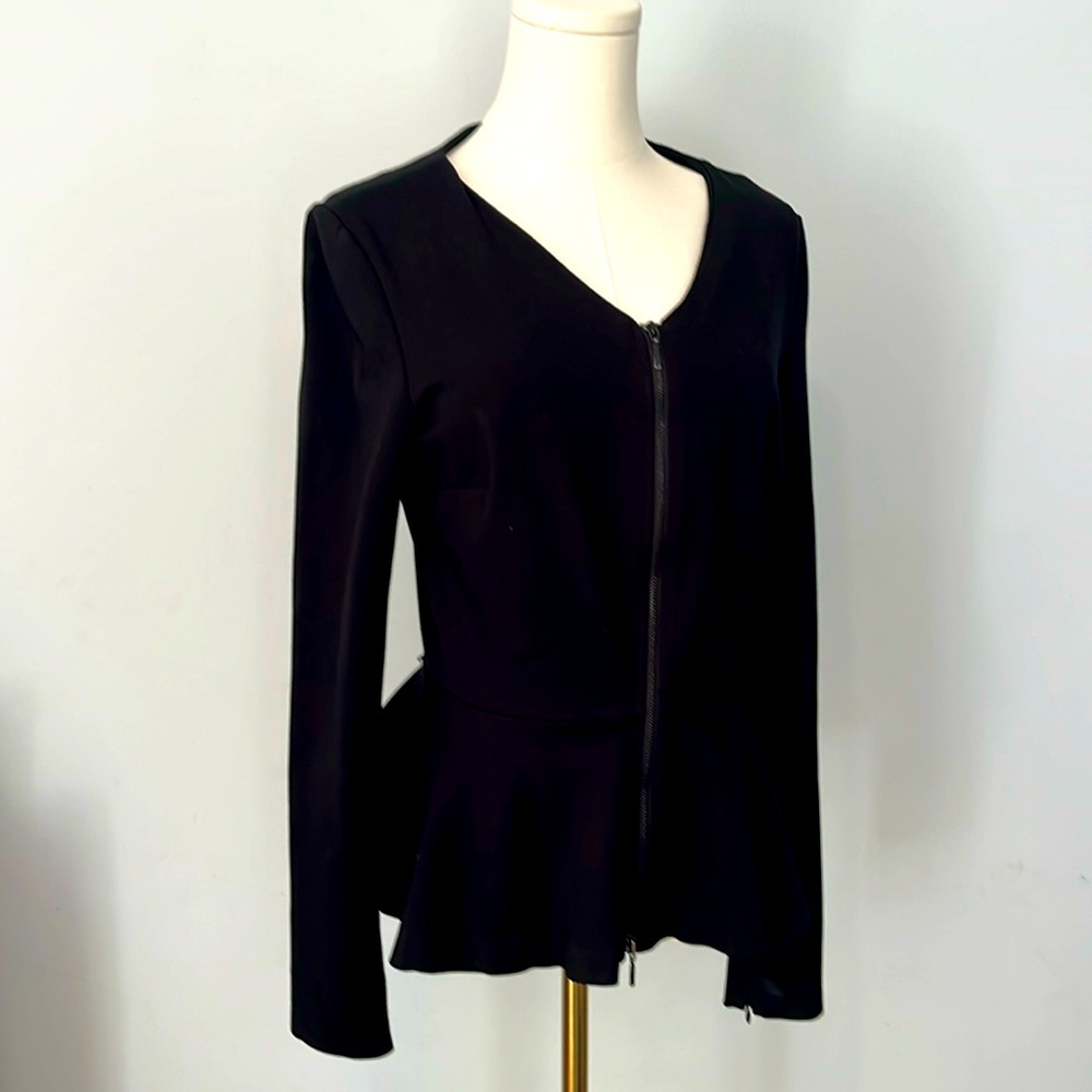 Armani Exchange- women’s peplum blazer- size medium- black blazer